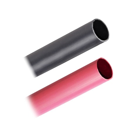 Pacer Group Heat Shrink Tube, Heavy Wall, Black, Red, 3 in BHW3/4-3BKRD